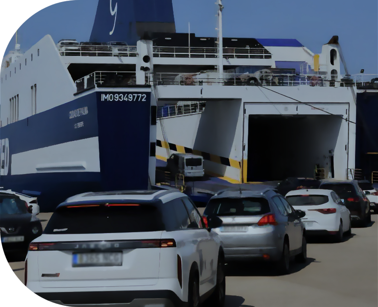 Transporte marítimo de vehículos — servicio de Carset a Baleares, Canarias y Península