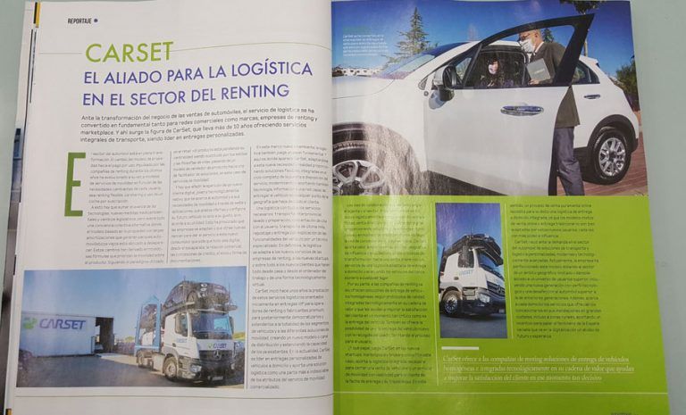 Artículo de Carset en Revista Renting & Automoción — logística de vehículos de renting en España